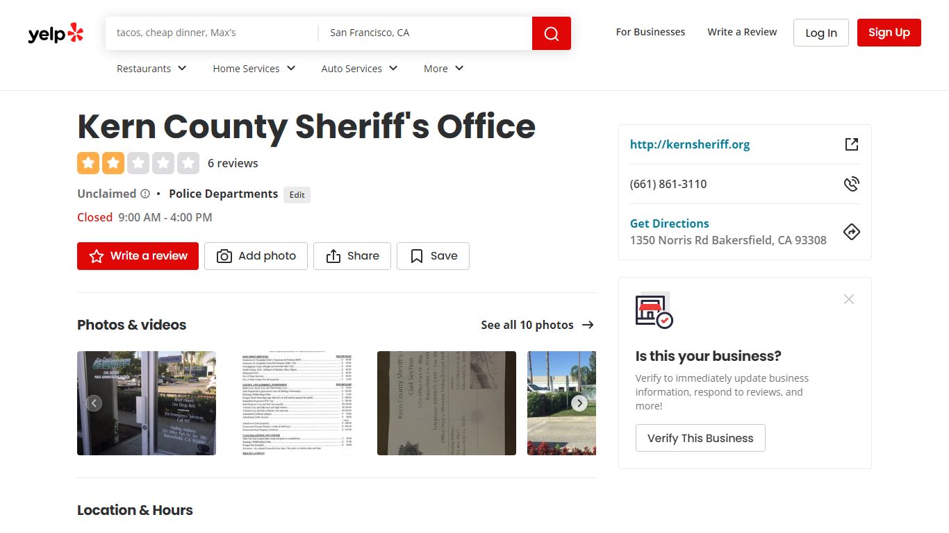 KERN COUNTY SHERIFF’S OFFICE - 10 Photos - Yelp